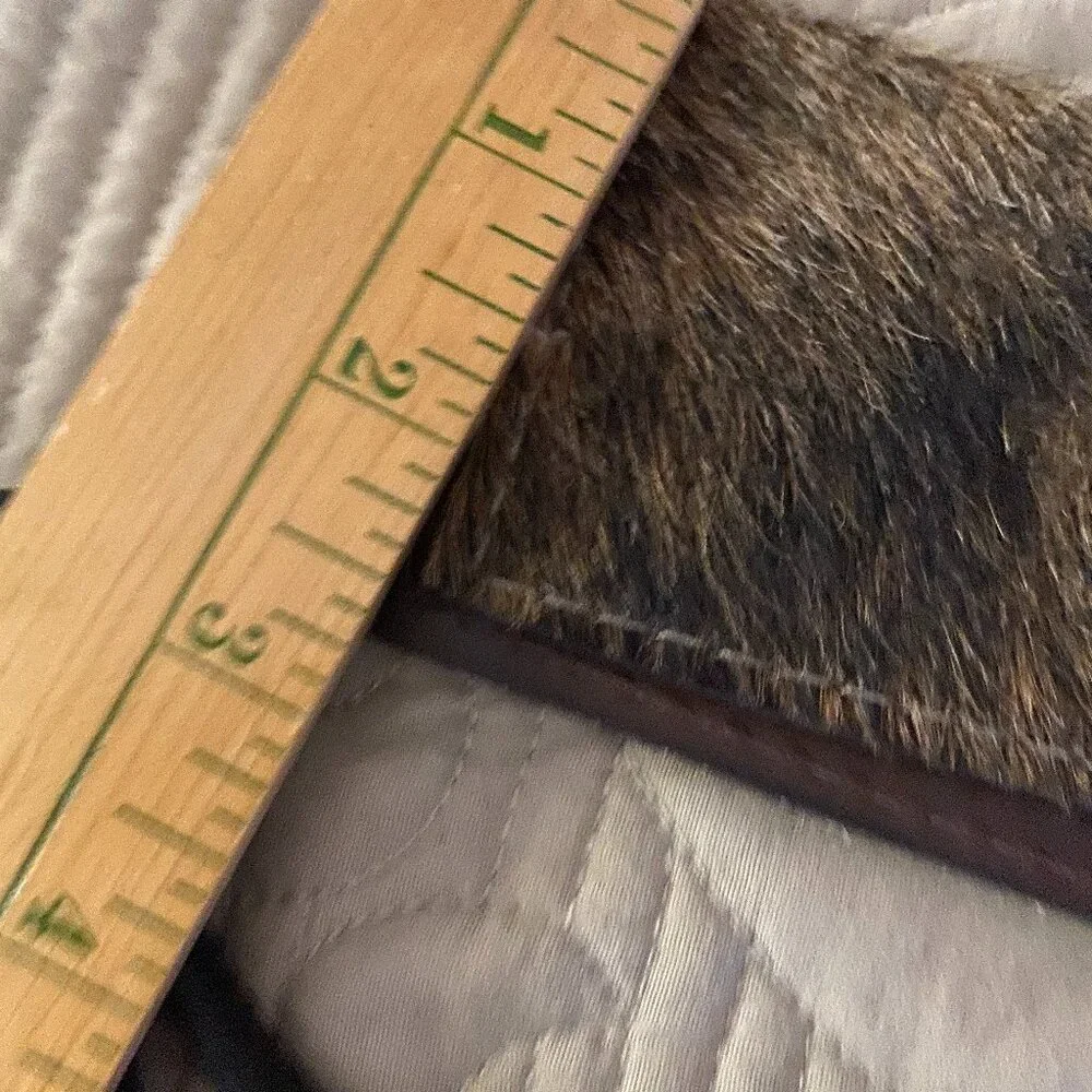 New~.Brown Brindle Cowhide Clutch Purse & Card Holder - Picture 9 of 13